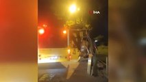 Beyoğlu'nda İETT otobüsü durağa daldı, şoför olay yerinden kaçtı
