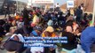 Why are migrants landing in Lampedusa being moved by authorities?