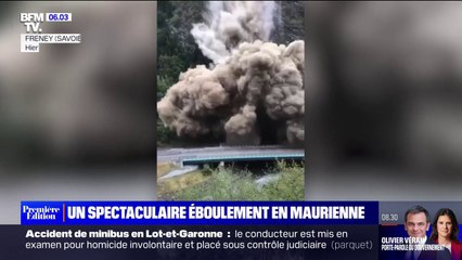 Éboulement en Maurienne: 700 m3 de blocs rocheux se sont détachés de la paroi ce dimanche