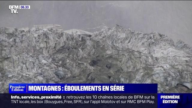 La canicule responsable d'éboulements en série en haute montagne