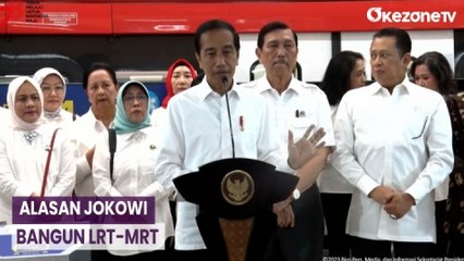 Presiden Jokowi Beberkan Alasan Bangun LRT-MRT: Jakarta Selalu Masuk 10 Kota Termacet Dunia!