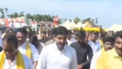 ఏలూరు జిల్లా: వేలాదిగా వచ్చిన నేతలు.. నడుస్తున్న లోకేష్