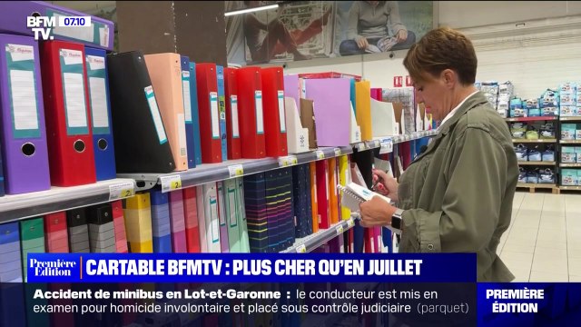 Cartable BFMTV: la facture des fournitures scolaires a-t-elle augmenté depuis le mois de juillet ?