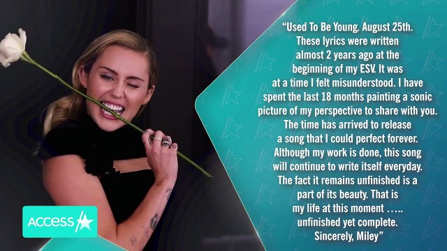 Miley Cyrus CRIES In 'Used To Be Young' Music Video