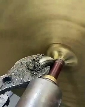Process of spinning a 36” brass cone #shorts #viral #shortsvideo #video #innovationhub