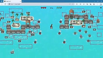 playing Microsoft edge surf part 2