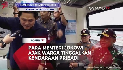 Para Menteri Jokowi Ajak Masyarakat TInggalkan Kendaraan Pribadi