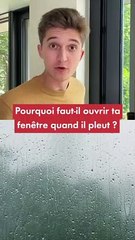 Pourquoi faut-il ouvrir ses fenêtres quand il pleut ?