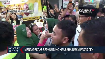 Menparekraf Berkunjung Ke Usaha UMKM Pasar Cidu