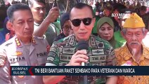 TNI Beri Bantuan Paket Sembako Para Veteran Dan Warga