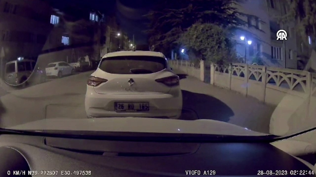 Patlama anı araç kamerasında