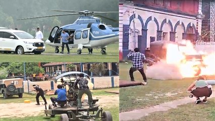 'Sky Force' की शूटिंग के लिए सीतापुर पहुंचे Akshay Kumar, एक्शन सीन का वीडियो हुआ वायरल