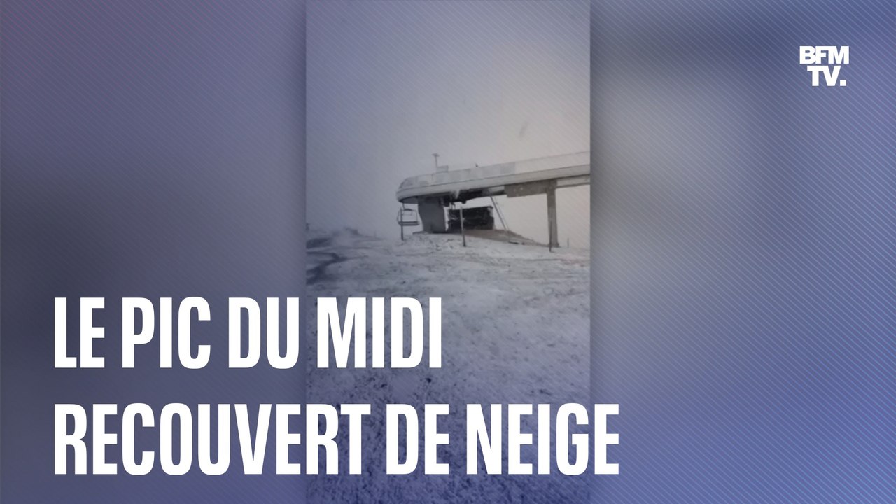 Le Pic du Midi recouvert de neige dans les Haut...