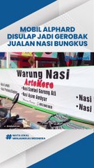 Unik! Mobil Alphard Disulap Jadi Gerobak untuk Jualan Nasi di Ponorogo, Orang Kaya Gabut