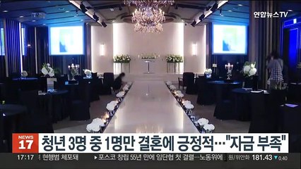 청년 3명 중 1명만 결혼에 긍정적…"자금 부족"