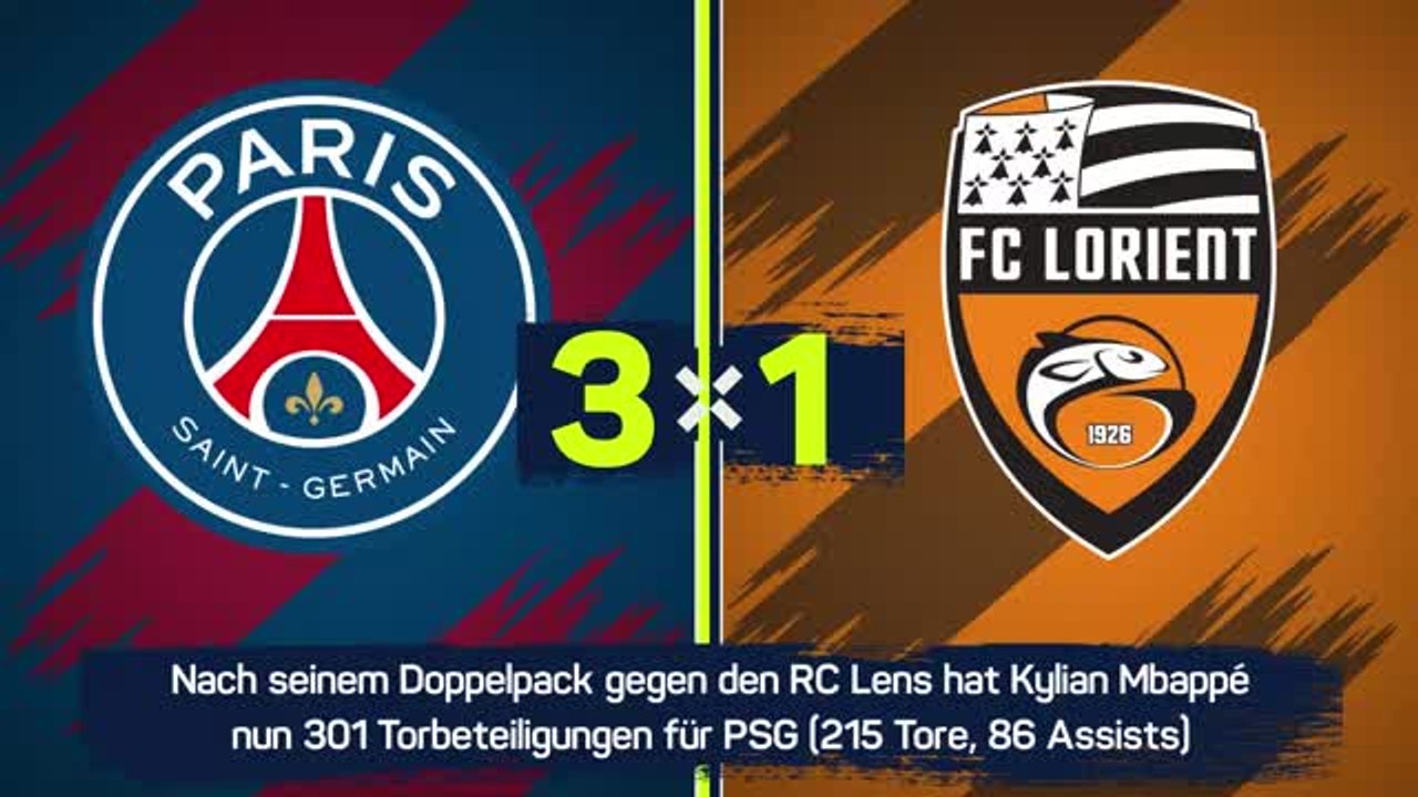 Highlights: Mbappé trifft bei PSG-Sieg doppelt