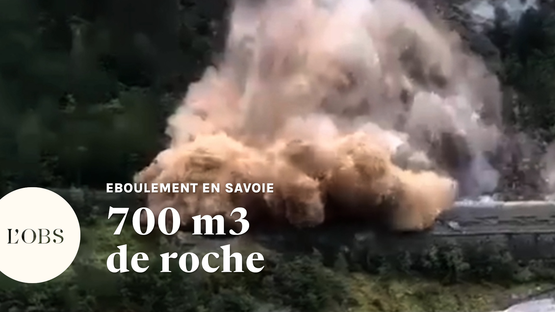 Savoie : un gigantesque éboulement coupe la circulation en Maurienne