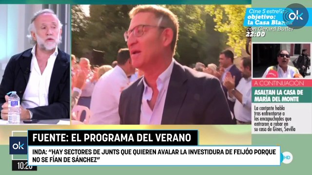 Inda: Hay sectores de Junts que quieren avalar la investidura de Feijóo porque no se fían de Sánchez
