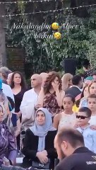 Aylin Kontente, rol arkadaşı Uğur Bilgin'in düğününde ağladı