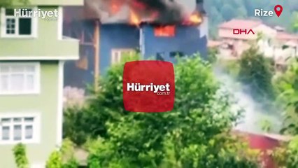 Güneysu'da, özel çay fabrikasında yangın! 1 kişi dumandan etkilendi