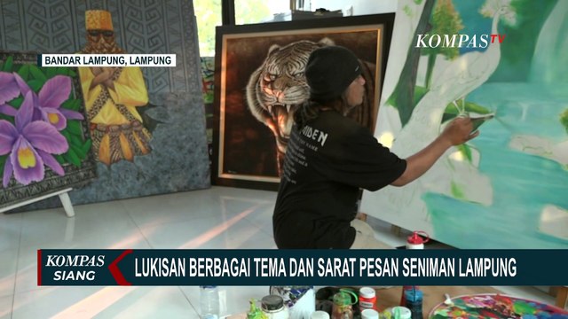 Lukisan Berbagai Tema dan Sarat Pesan Seniman Lampung