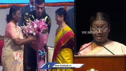 President Droupadi Murmu Speech At NTR Commemorative Coin Release Program | V6 News
