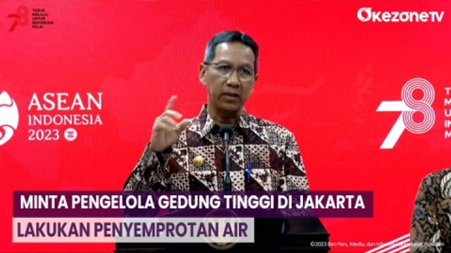 Kurangi Polusi Udara, Pj Gubernur Heru Minta Pengelola Gedung Tinggi di Jakarta Lakukan Penyemprotan Air