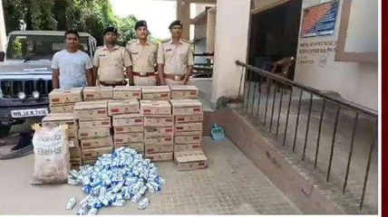 BREAKING: यूपी से बोलेरो में छुपा कर लाई जा रही 642 लीटर विदेशी शराब बरामद, देखें वीडियो