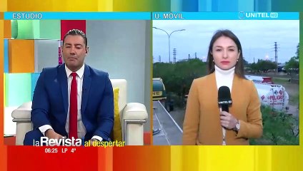 Largas filas de cisternas para ingresar a la refinería de Palmasola en Santa Cruz