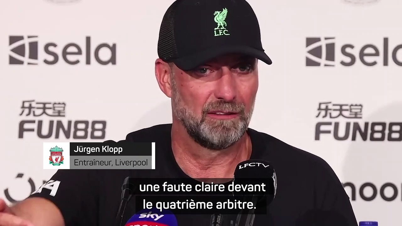 Klopp conteste le rouge de Van Dijk