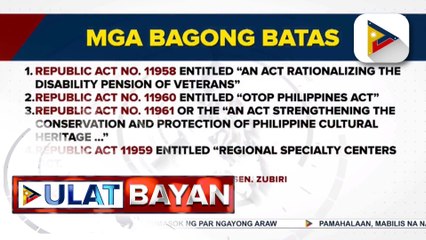 SP Zubiri, ikinalugod ang apat na mahahalagang panukala na isinabatas ni PBBM