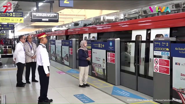 Jokowi Resmikan Operasional LRT Jabodebek