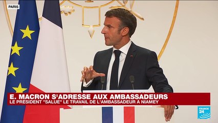 REPLAY - Discours d'Emmanuel Macron devant les ambassadeurs