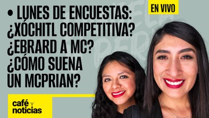 #EnVivo | #CaféYNoticias | Lunes de encuestas: ¿Xóchitl competitiva? ¿Ebrard a MC? ¿Un McPRIAN?