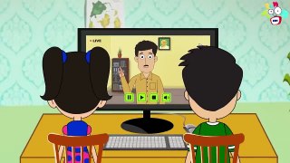 Online Students _ Students During Online Classes _ Animated _ English Cartoon _ Moral Stories