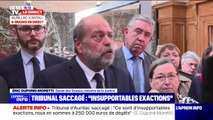 Éric Dupond-Moretti sur le tribunal saccagé d'Aurillac: 