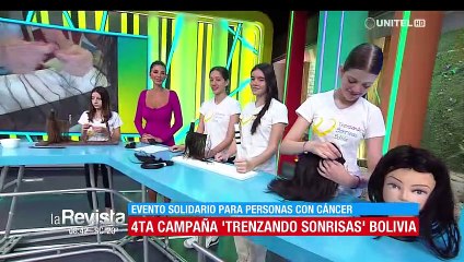 “Trenzando Sonrisas Bolivia” llama al corazón de las personas que quieran donar su cabello para realizar hermosas pelucas