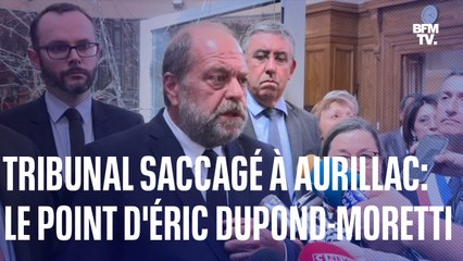 Tải video: Le ministre de la Justice, Éric Dupond-Moretti, a visité le tribunal saccagé d'Aurillac et fait le point sur la situation