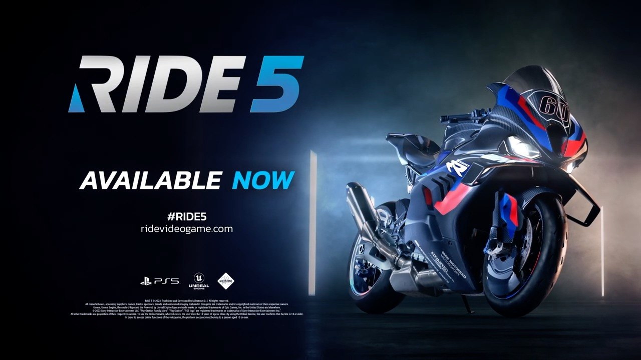 Ride 5 Launch Trailer PS