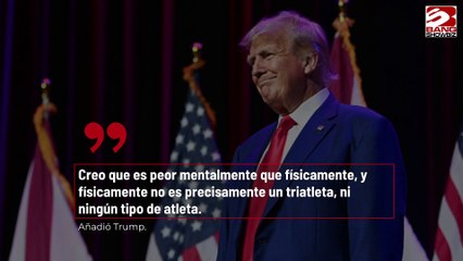 Donald Trump afirma que Joe Biden "no sabe andar ni hablar" en un ataque fulminante