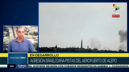 Siria acusa a Israel de perpetrar de atacar el aeropuerto internacional de Alepo