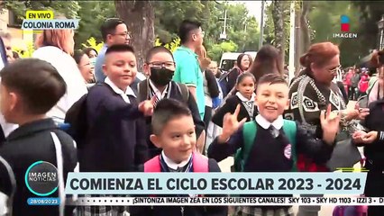 Así se vive el regreso a clases en la Primaria "Benito Juárez", Col. Roma, CDMX