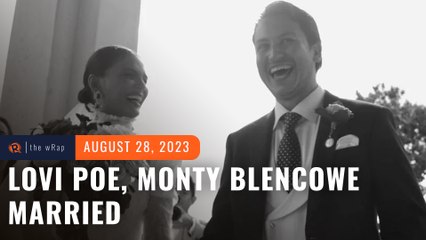 Lovi Poe and Monty Blencowe are married