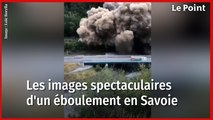 Savoie : les images spectaculaires de l'éboulement en vallée de Maurienne