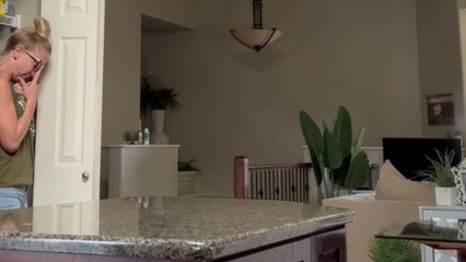 Man's NINJA reflexes save the day after GF gets him with a classic jump scare prank