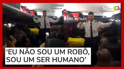 Motorista faz discurso e abandona ônibus próximo a pedágio em GO