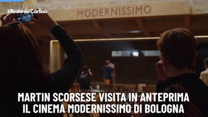 Martin Scorsese visita in anteprima il cinema Modernissimo di Bologna