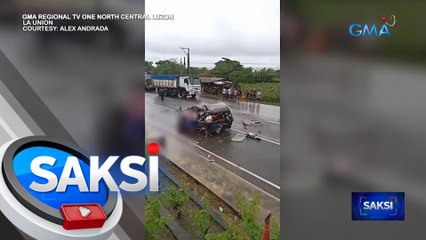 6 patay, 4 sugatan sa salpukan ng truck at van | Saksi