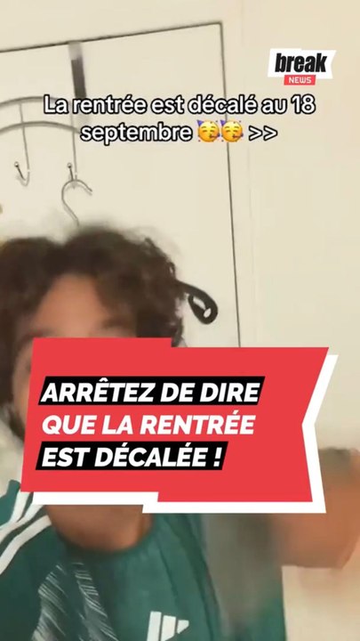 Arrêtez de dire que la rentrée est décalée !