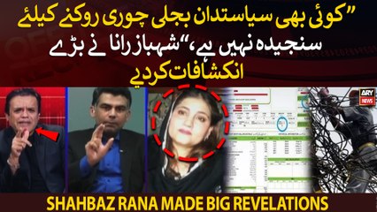 "No politician is serious about stopping electricity theft," Shahbaz Rana made big revelations